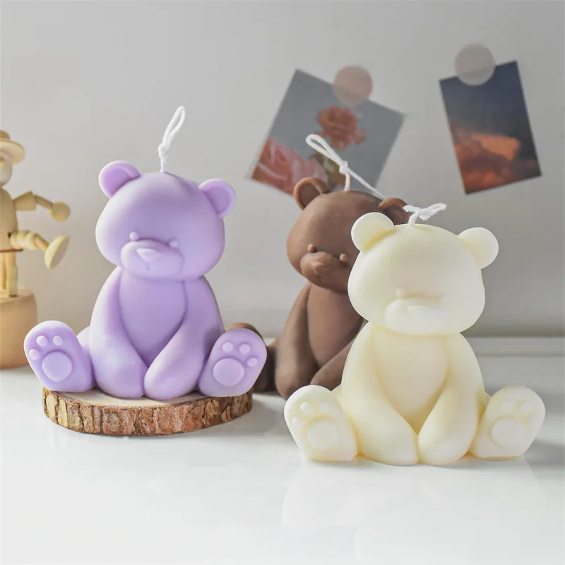 Teddy Bear Candle Cute Candle Long Arms Bear Scented Candle