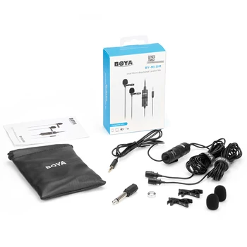 BOYA BY-M1 BY-M1 PRO BY-M1DM Professional Lavalier  Stereo Condenser Microphone for Nikon Canon Wireless Microphone product image