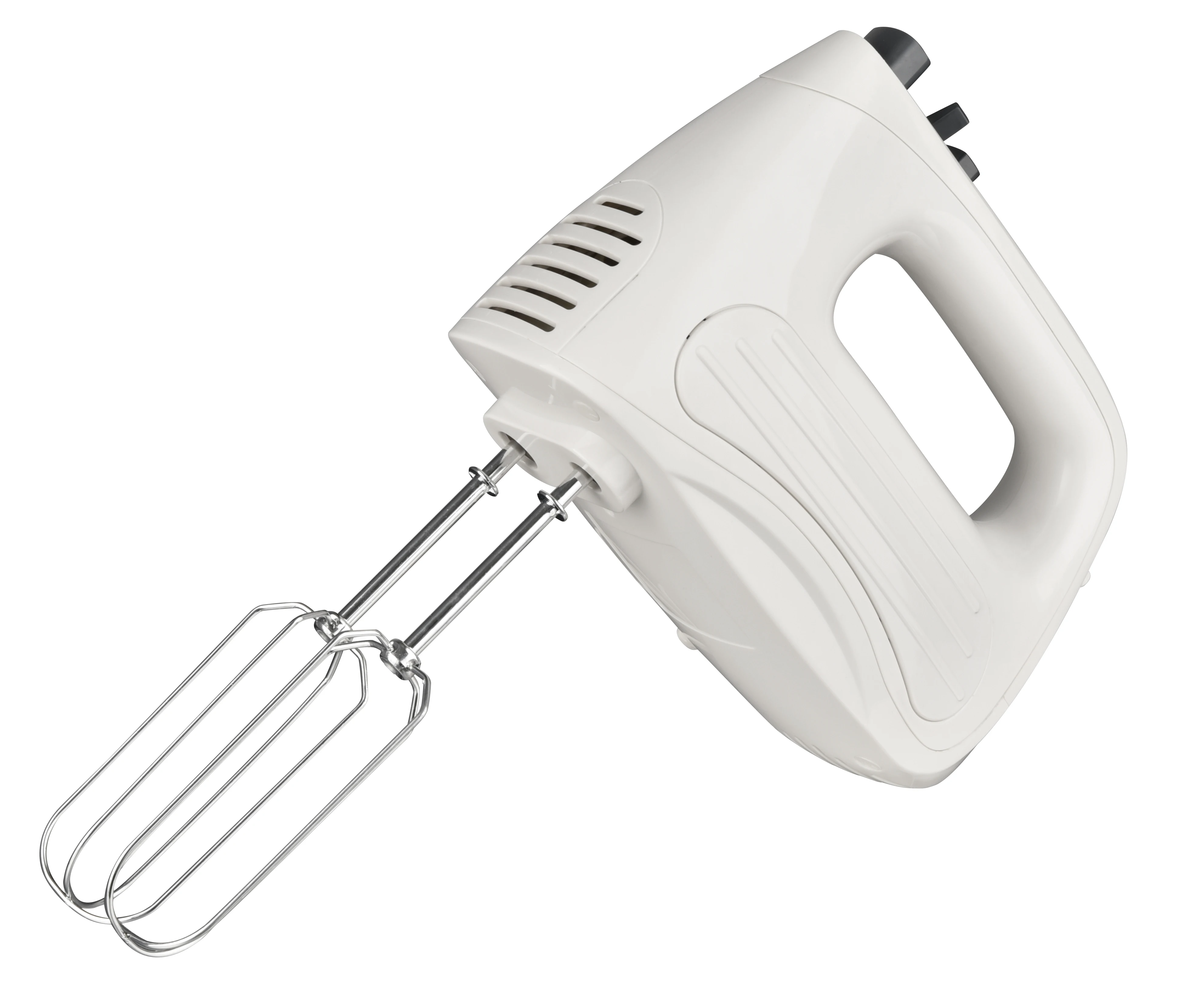 Professional 2 in 1 Hand Blender Mixer with Plastic Rotating Bowl Table Stand Whisk Storage Box Case for Cake Dough Big Small