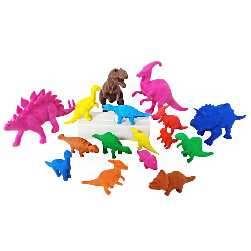 Eco Friendly Material TPR  Factory Kids Gift Dinosaur Rubber Eraser