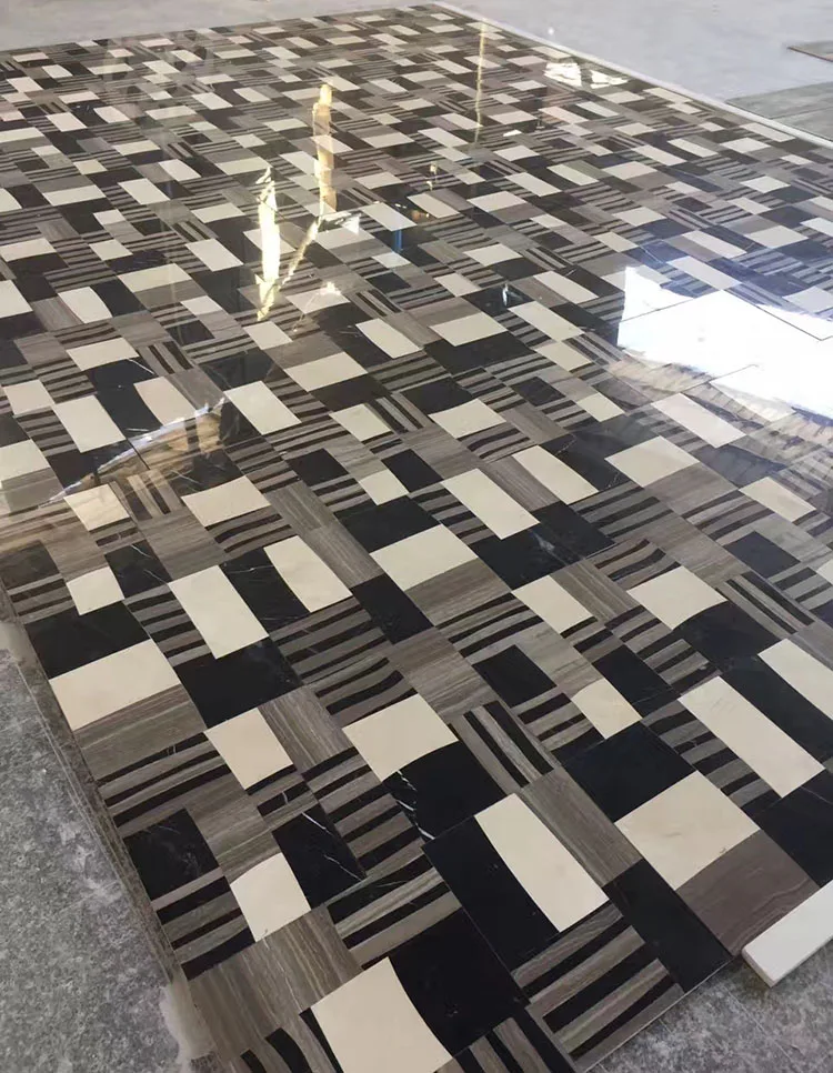 product natural marble mosaic art marble inlay flooring design waterjet medallion mosaic pattern273-10