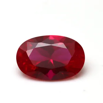 Keliji Wholesale Multi Sizes Oval Synthetic Ruby In Loose Stone for Jewelry Making