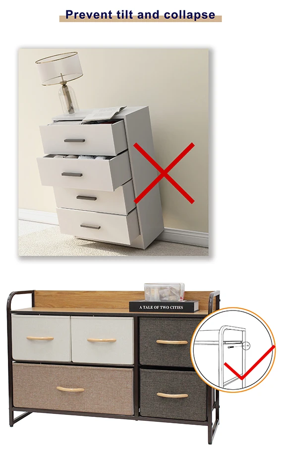 Image showcasing 2023 Modern Style Space-Saving Chest of Drawers for Bedrooms
