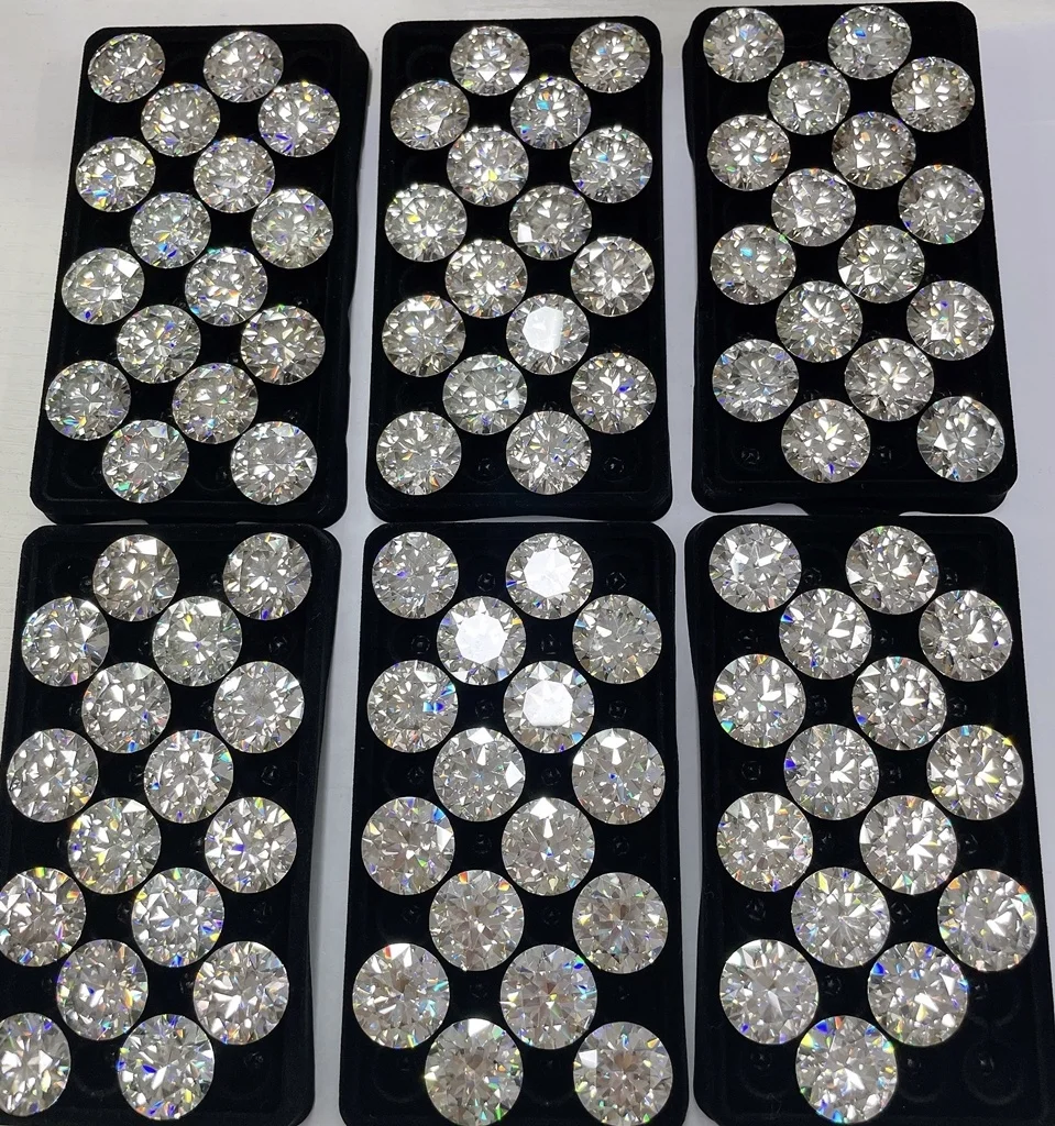 Cheap Price 18mm Big Size 20CT D VVS Color Moissanite 8 Heart 8 Arrow Cut Diamond for Wholesale Small MOQ