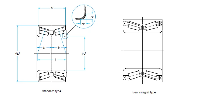 45KWD05 Wheel hub bearing unit DAC458050 DAC45800050 Size 45x80x50 mm KWD Type for driven non-driven wheels AUTO Parts