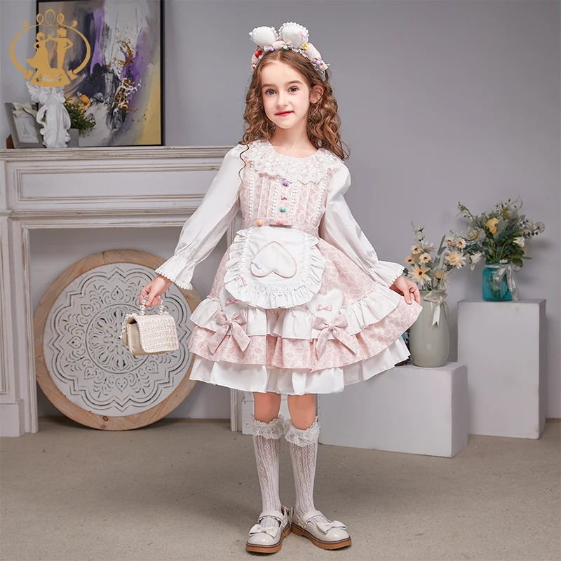 NIMBLE Jacquard tessuto pizzo stile spagnolo ragazze Lolita Cos