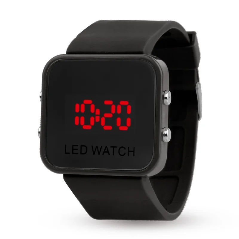 led mirror watch