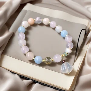 Muxcor Custom Colorful Freshwater Pearl Stone Beaded Jade Bracelet Classic Fashion Fancy Jewellery for Ladies Women
