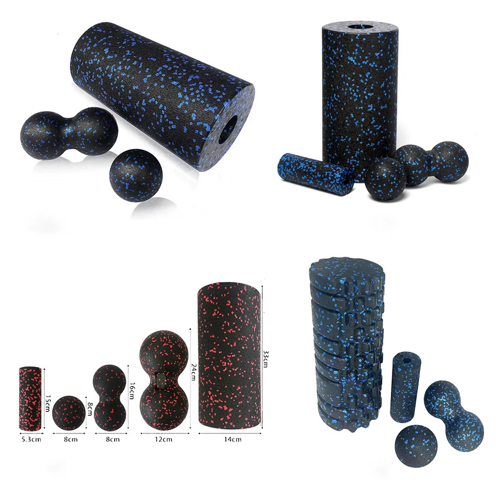 Wholesale High Density  Epp Yoga Massage Foam Roller Water Bottle Set Foam Rollers Massager for Exercise