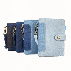 Custom Pocket Notebook Daily Planner Memo To-do List  Denim Fabric A5 Planner Notebook for Travel