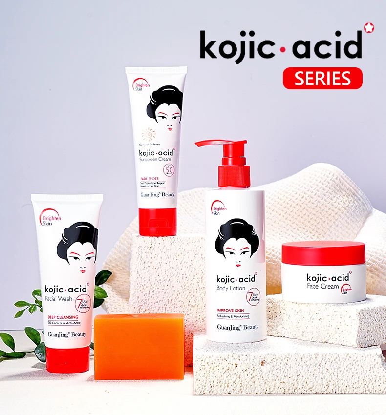 Kojic Acid Soap 7 Days Whitening Skin Lightening Face Bleaching Body ...
