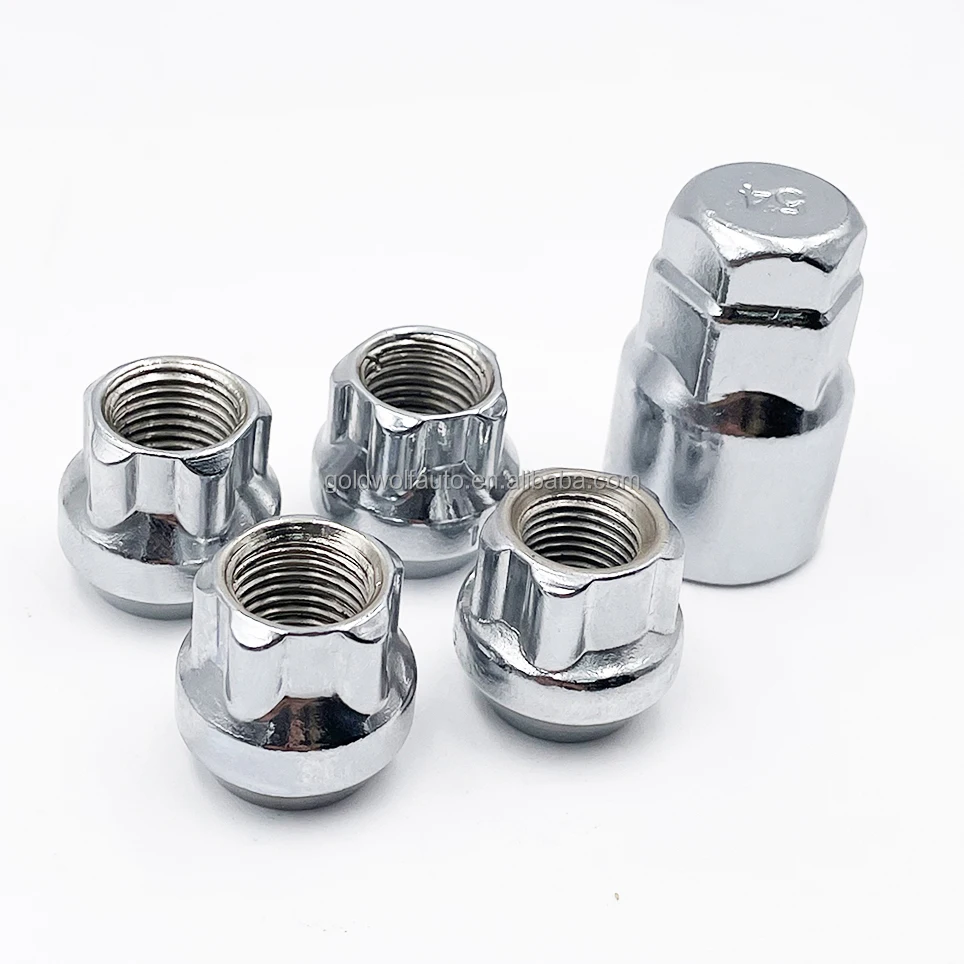 Open End Wheel Lock Nut 12x1.5 With Socket Fit Kia