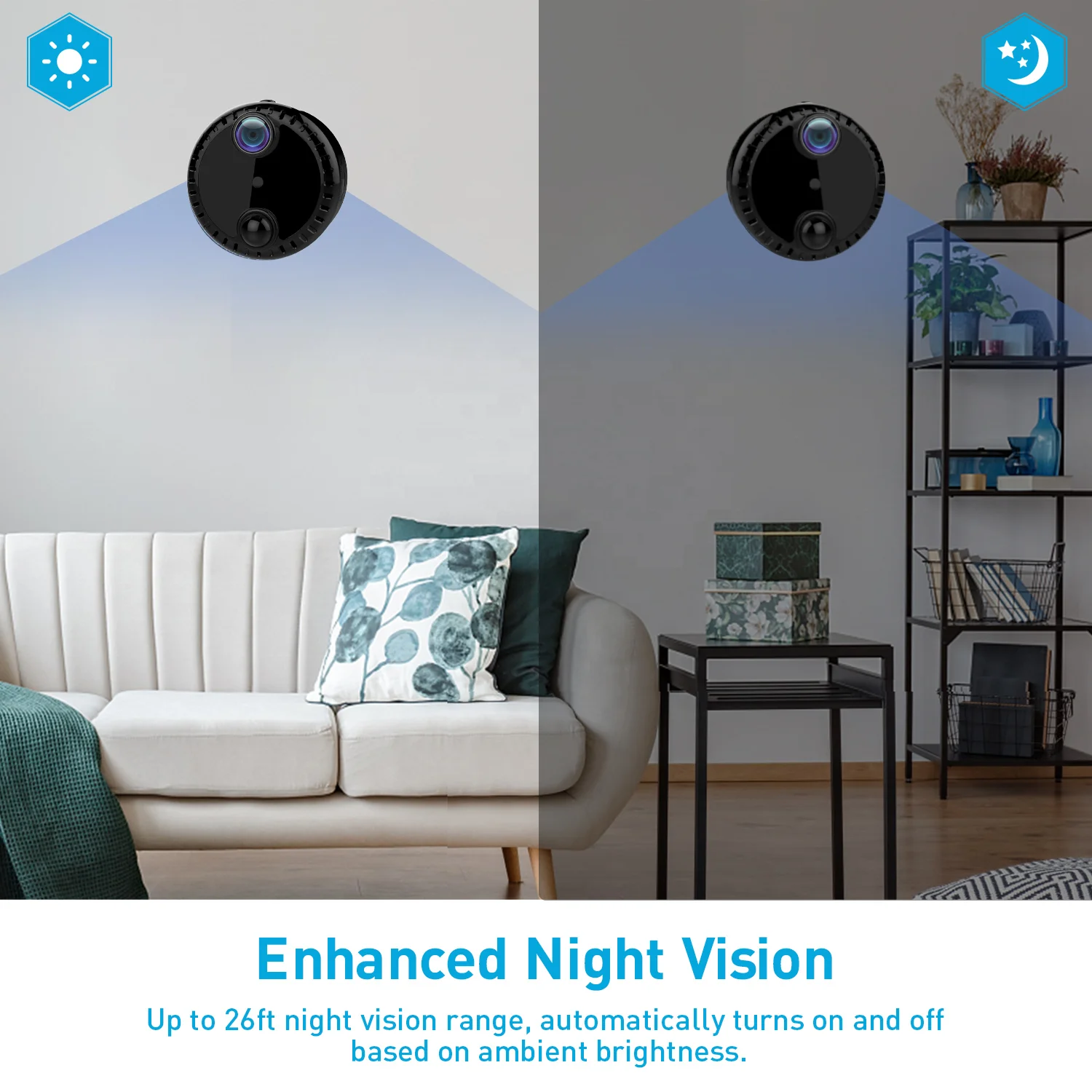 R10 Same Series Mini WiFi Camera Wireless HD 1080P Indoor Home Security Nanny Camera