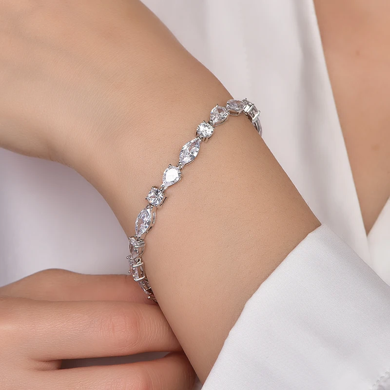 Bracelets for women bracelet charms fashion ladies clothing accessories jewelry  CZ stone crystal diamond bracelet