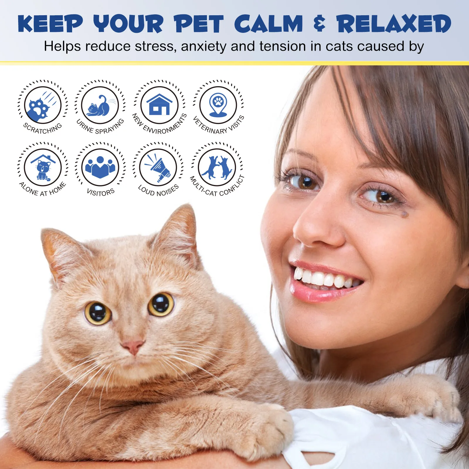 Private Label Helps Pet Reduce Stress Anti Anxiety 30 Days Supply Cats