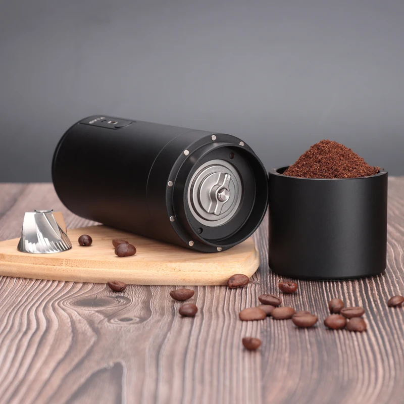 Space Aluminum Coffee Milling Machine Settings Portable Espresso Maker