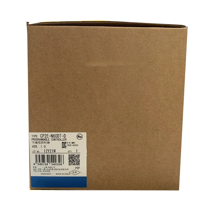 New Original Omron CP2E series compact PLC controller. It integrates rich I/O points, fast operation and stable anti-interference performance. Applied in small and medium automation equipment, assembly lines and mechanical logic control systems.