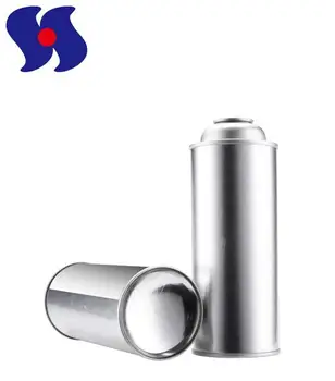 Empty Butane Gas Cans Straight  and Round Sharp Tinplate Aerosol Cans with and 220g Cartridge