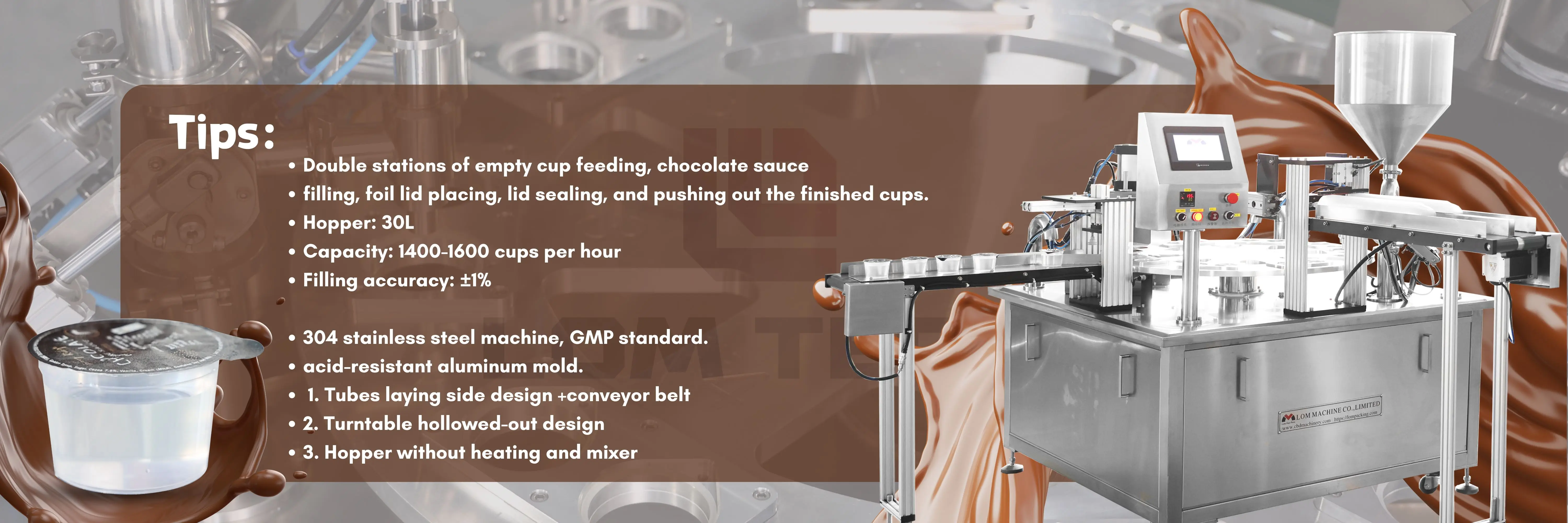 Nuttela Machine LOM Nutella Jam Coffee Capsules Disposable Milk Tea Cups Filling ...