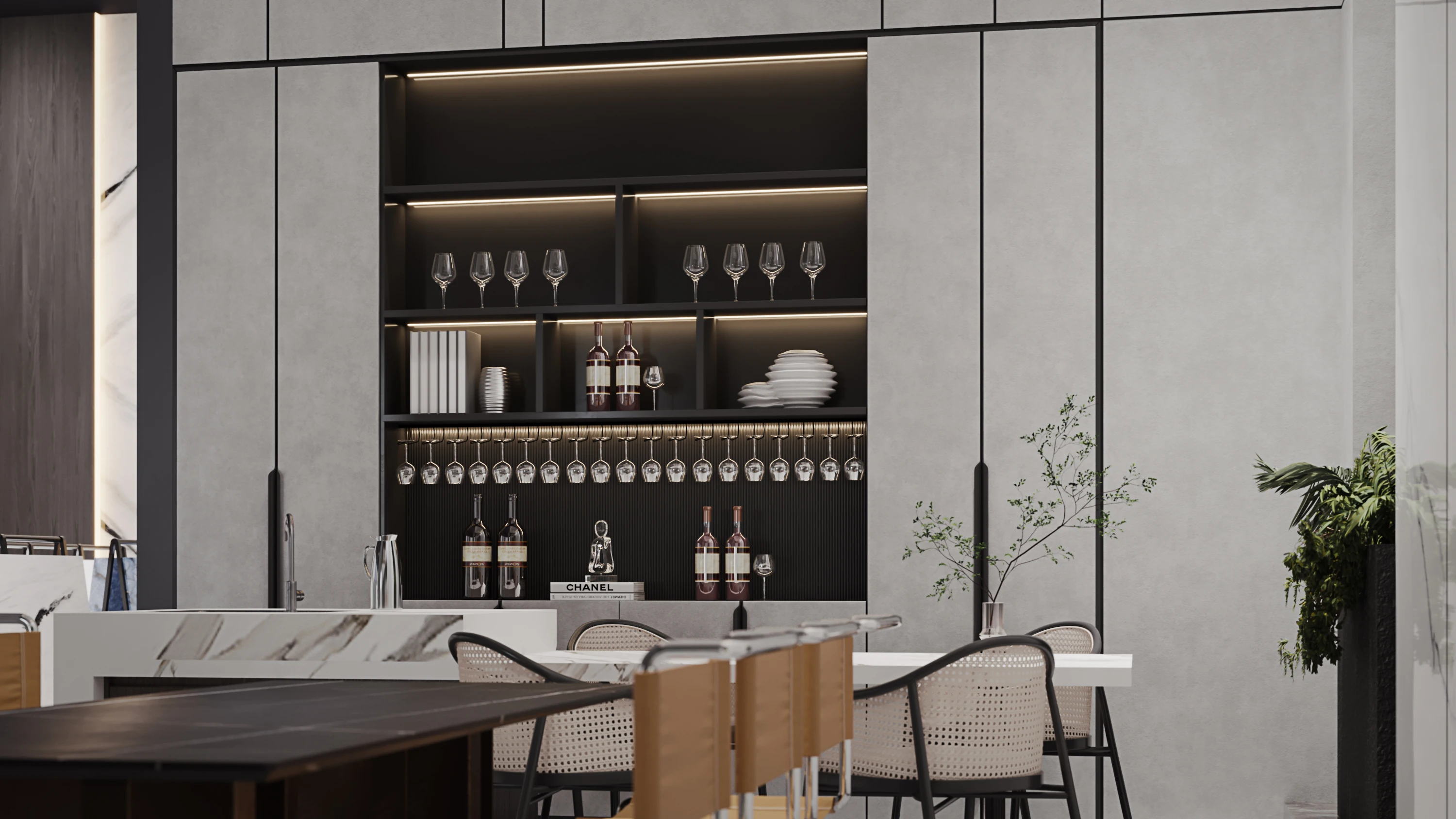 product sintered stone kitchen island 1200x2700 sintered stone 3mm carbon rock plate walls sintered stone slabs-5
