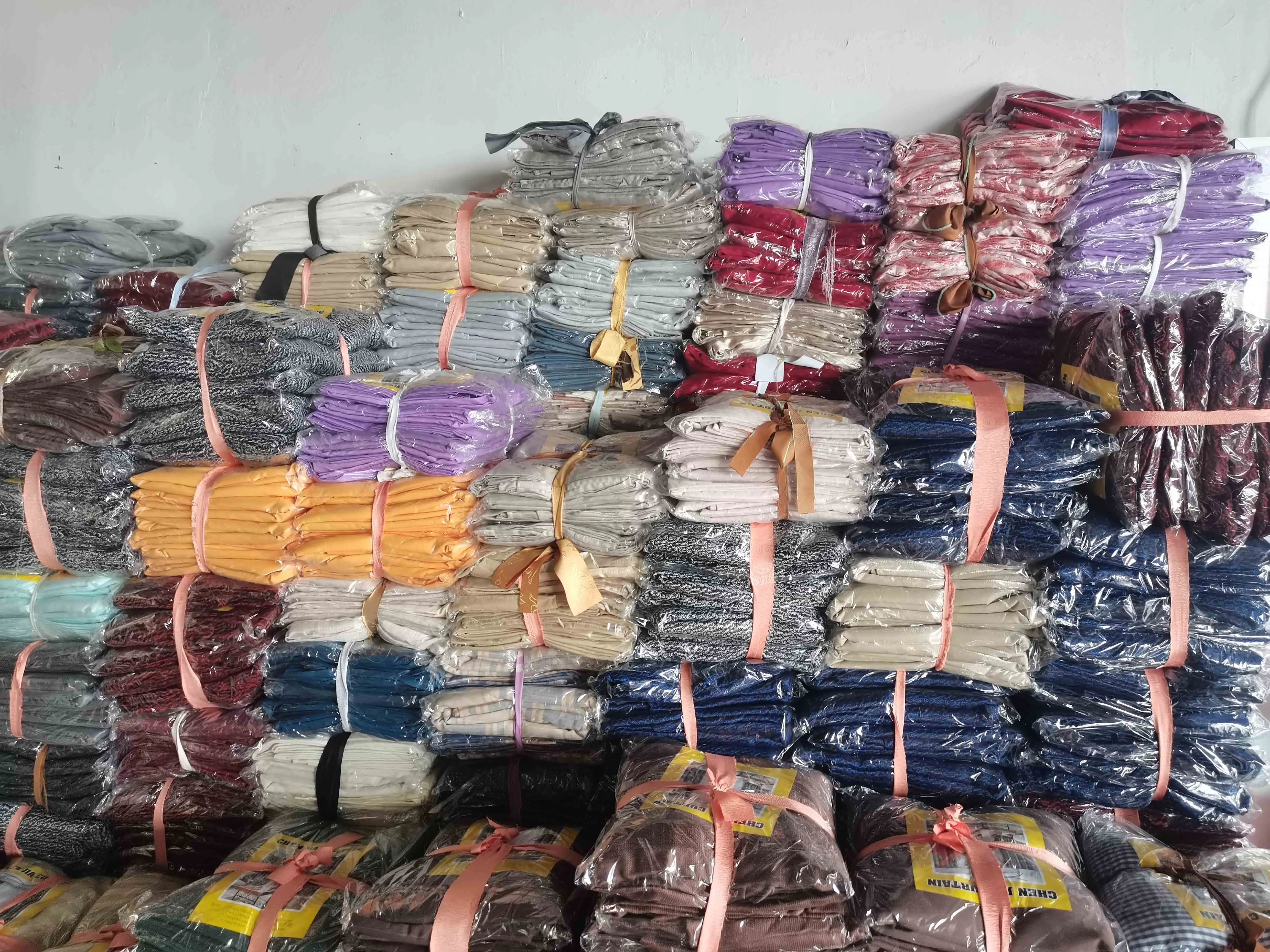 High Quality Solid Color Curtains in Stock Plain Color Curtains Ready to Ship White Color Curtains