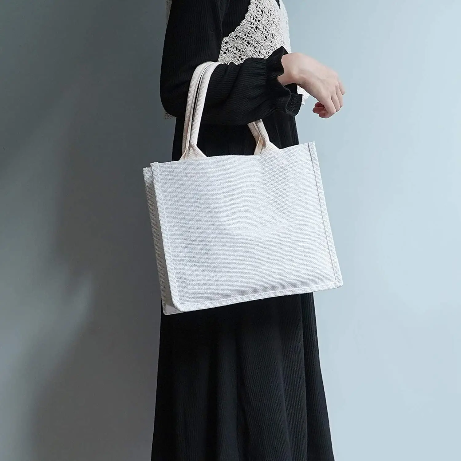 Wholesale Cheap Price Custom Eco-friendly Jute Shopping Tote Bag