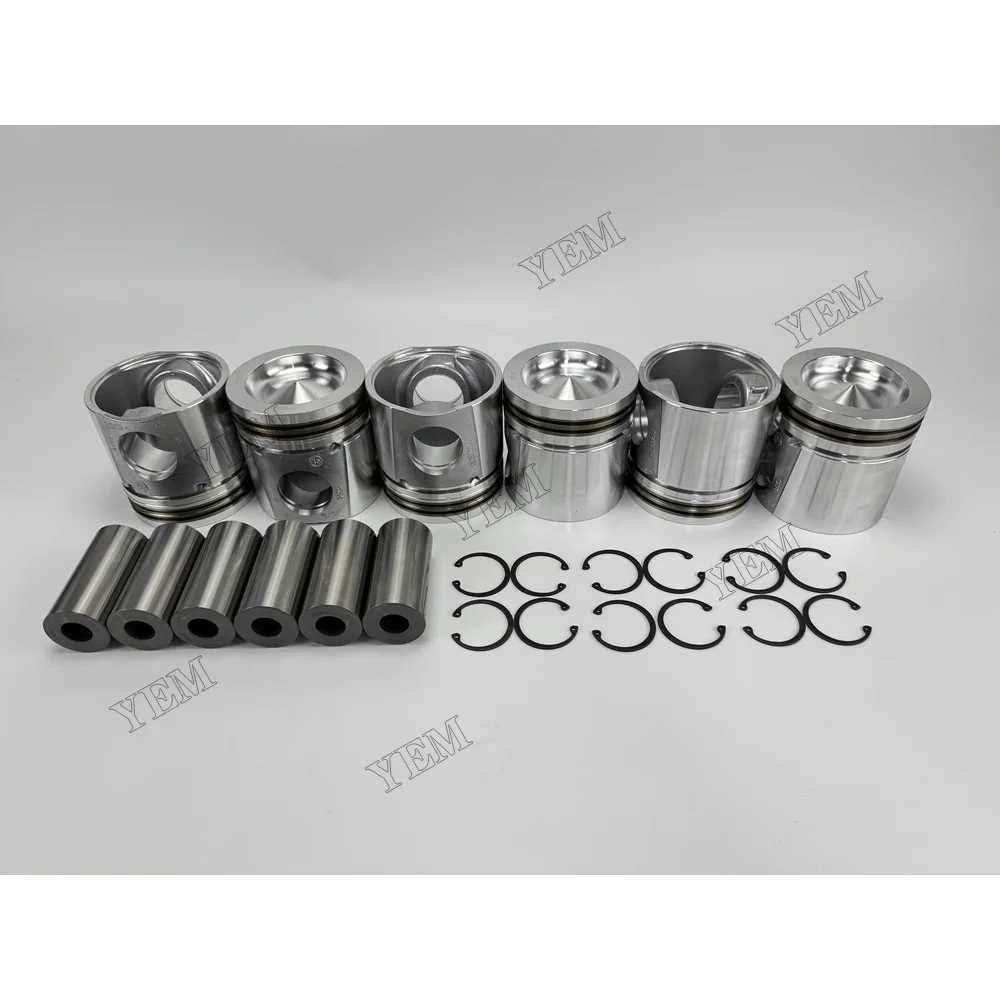 For Komatsu 6D114E-3 Piston and Pin Clip 4933120 Replacement Engine Parts