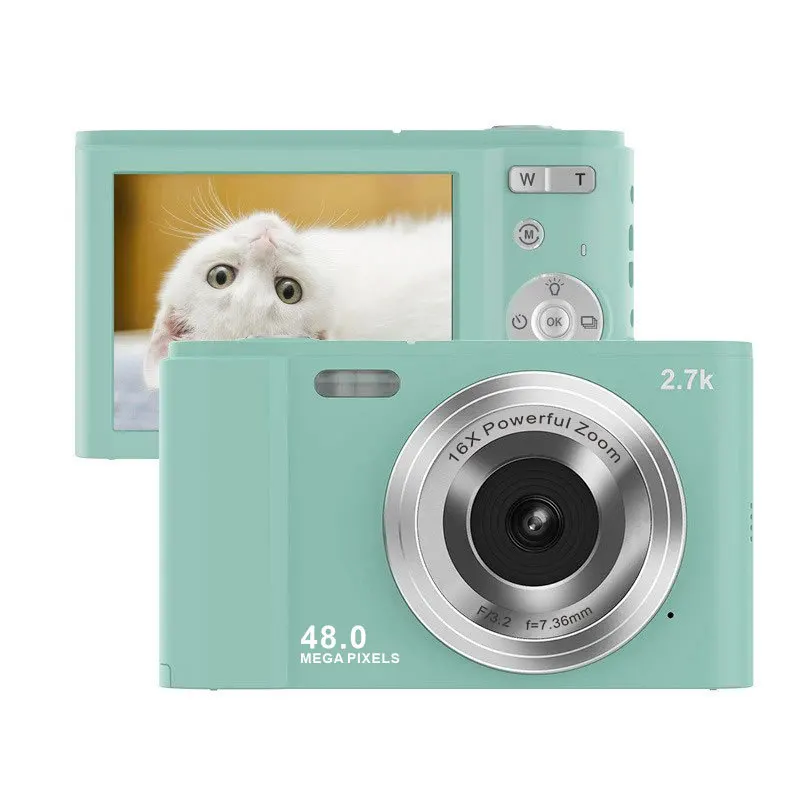 Fotocamera Digitale 48MP Con Video 1080P, Zoom 16x, Schermo IPS 2,4", Autofocus E Batteria 800 MAh, Perfetta Per Vlogging E Viaggi