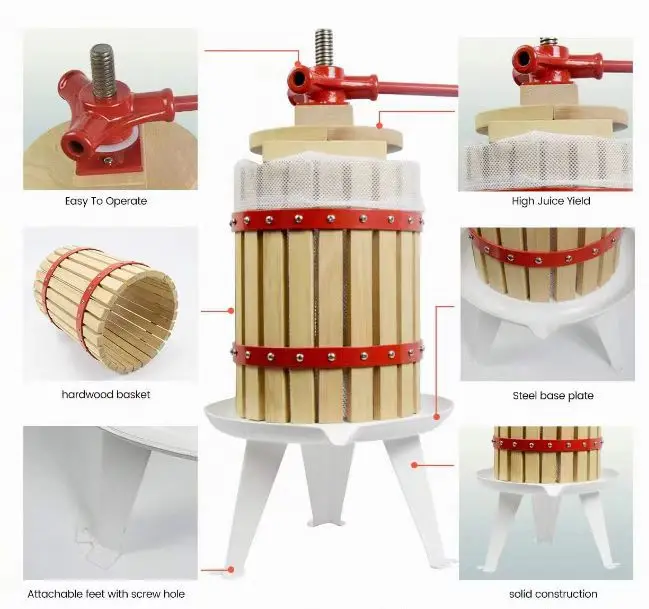 12l Juicer 2023 New Wood Multiple Models Of Fruit And Vegetable Manual