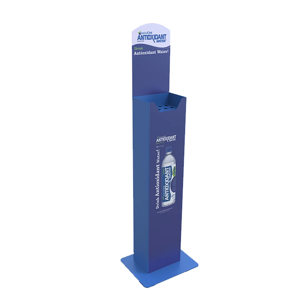 Bevis Metal Beverage  Display Stand Vertical Vendor Rising Shelf for Bottle and Can Storage for Store