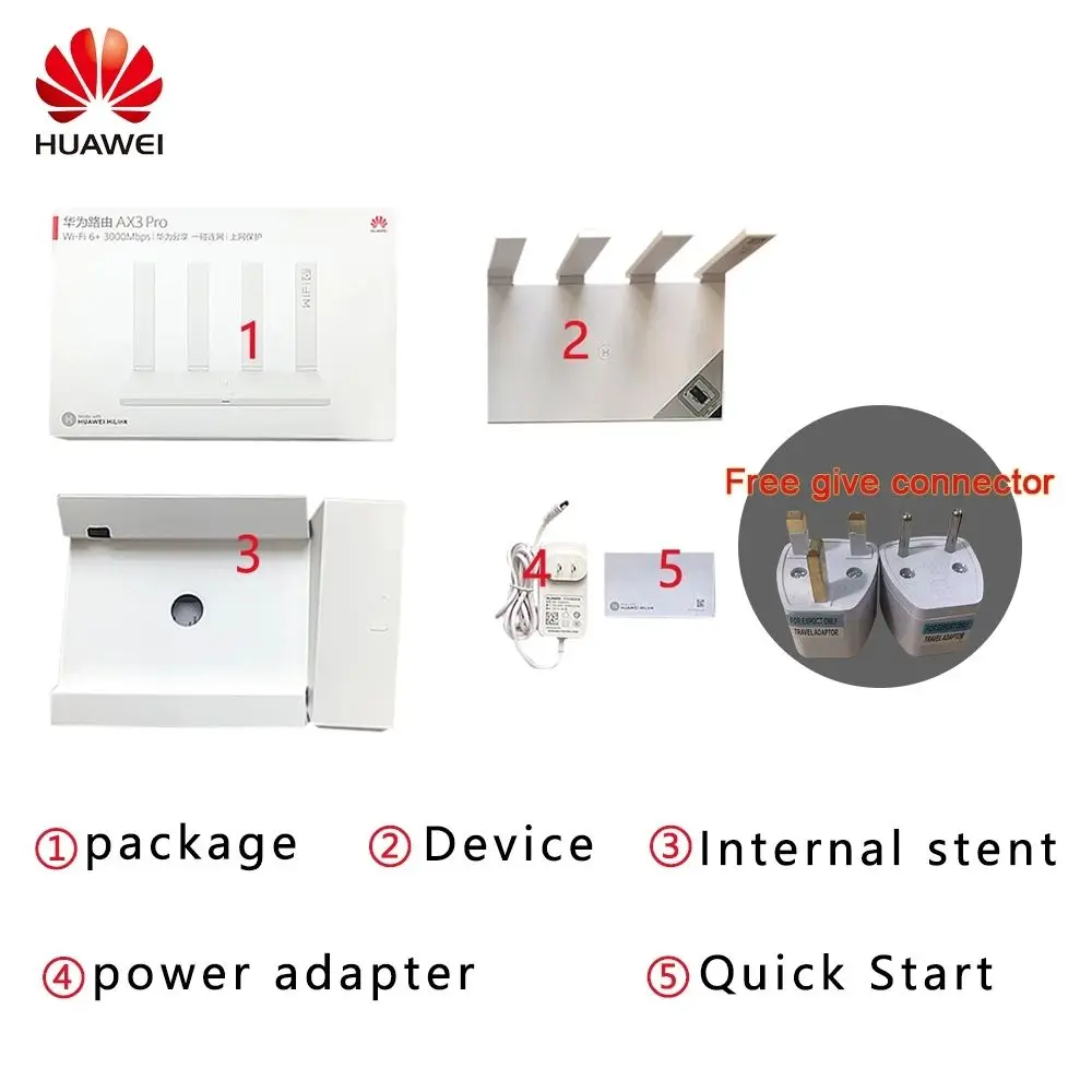 Wireless Connection Wireless Router Quad-core WiFi 6+ 3000Mbps Through a Wall Original Router Huawei AX3 Pro WS7200 3