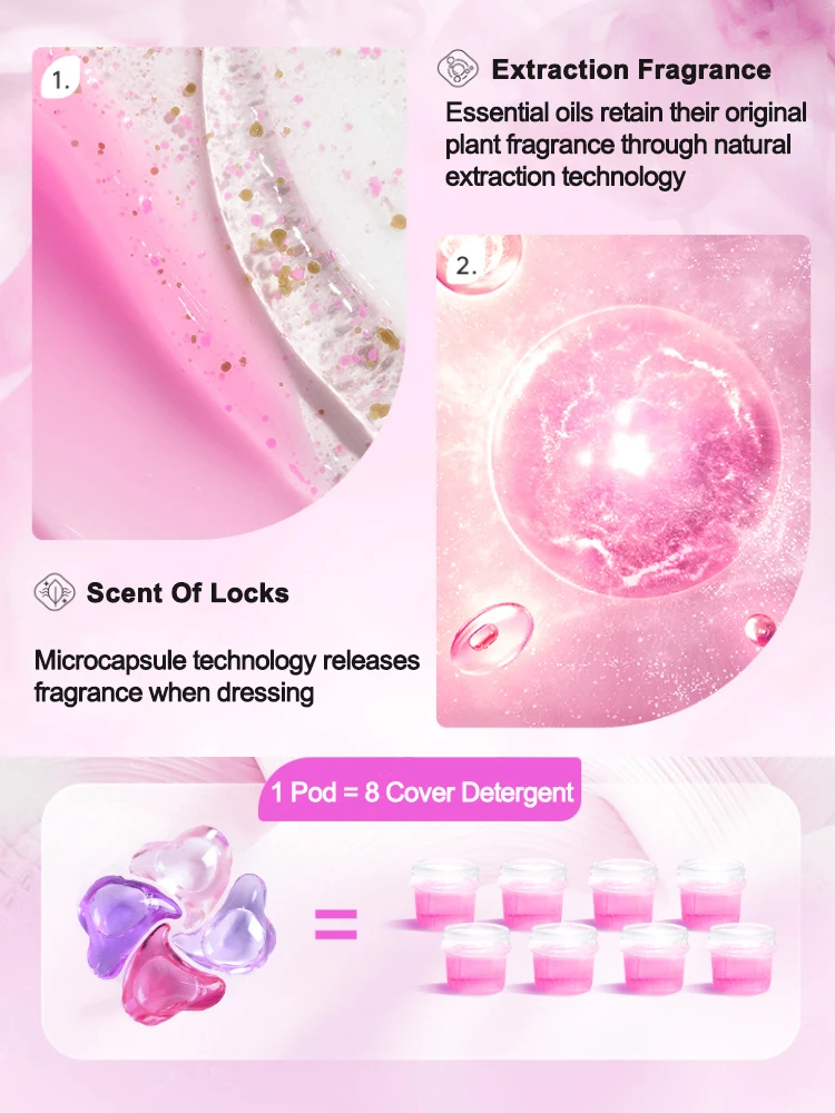 4 In 1 Laundry Pods Washing Pods Cleaning Products Baby Clothes Laundry Detergent Soap Liquid