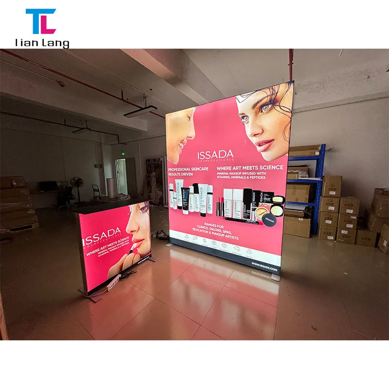 Led apšviestas stendalas, išstovės siena, renginių technika 10x10 ft paprastas montavimas SEG pop up Led apšviestas stendalas išstovėse