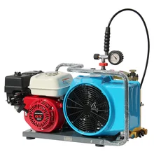 SCW100P gasoline gas power high pressure air compressor for scuba diving 5.5hp 300bar 3.5cfm