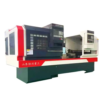 Flat Bed Automatic Double Head CNC Lathe for Tube and Shaft