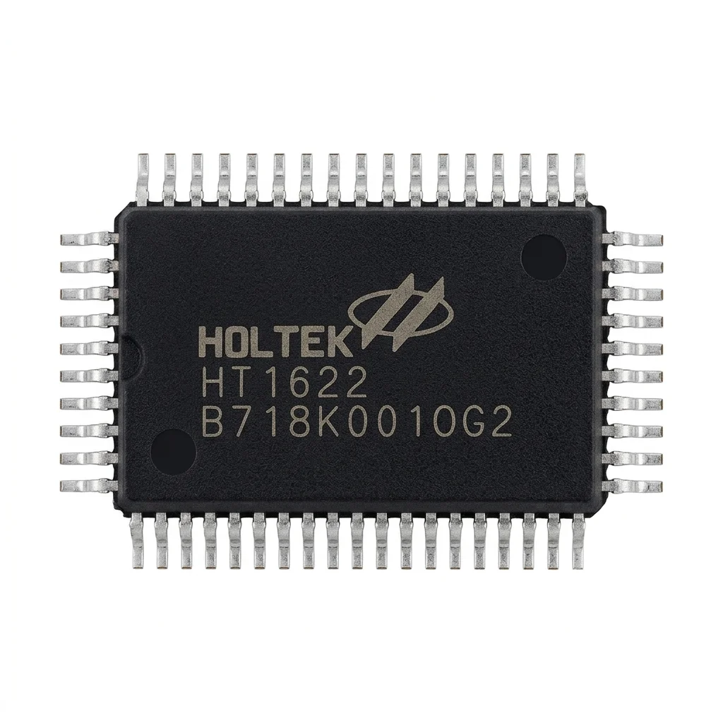 ชิปไดรเวอร์จอแสดงผล LCD รุ่น HT1622 จำนวน 10–50 ชิ้น แบบ QFP64/LQFP44/LQFP52 แรงดัน 5V แบบ SMD
