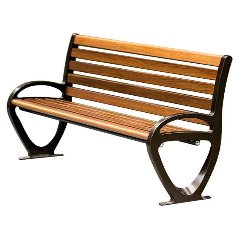 Premium-quality and long-lasting zinc alloy outdoor park bench with backrest