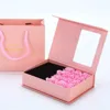 Powder box pink flower tote bag