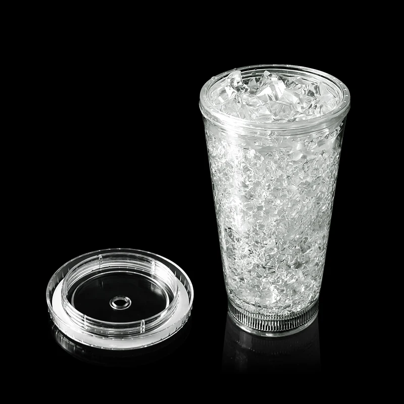 Colorful RGB Lights Changing Luminous Wine Glass bar Banquet Atmosphere Decoration Props Water Luminous Cup Drink Cup Glass