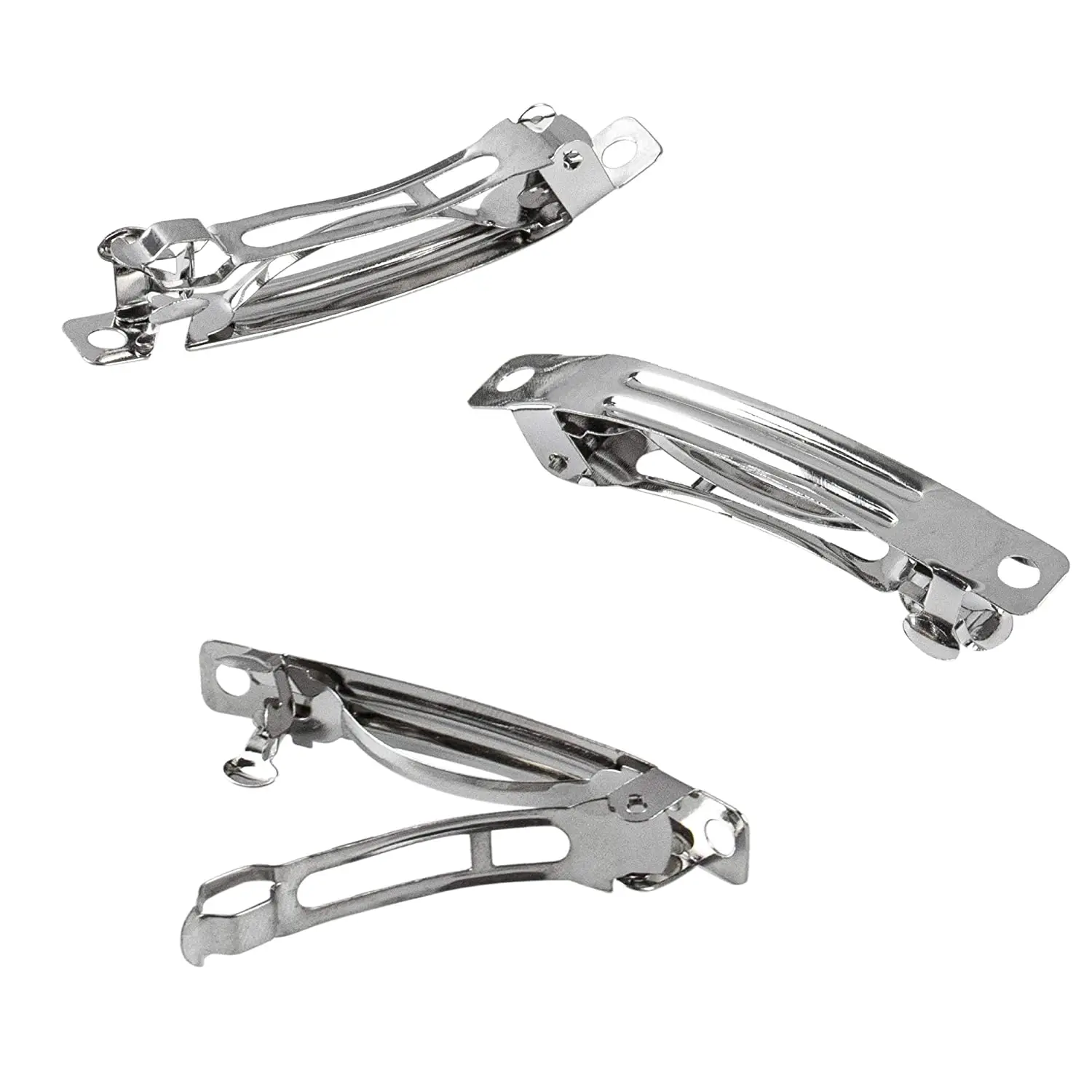 Горячие продажи 40/50/60/70/80 мм серебристого цвета металлические заколки для волос Французская заколка для волос в стиле заколки для волос аксессуары \