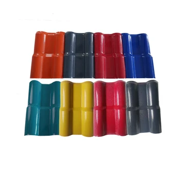 Colorful Surface U-PVC (ASA) Synthetic Resin Roof Tile 2/2.3/2.5/2.8/3mm Thickness 1050 Width Roof Tiles