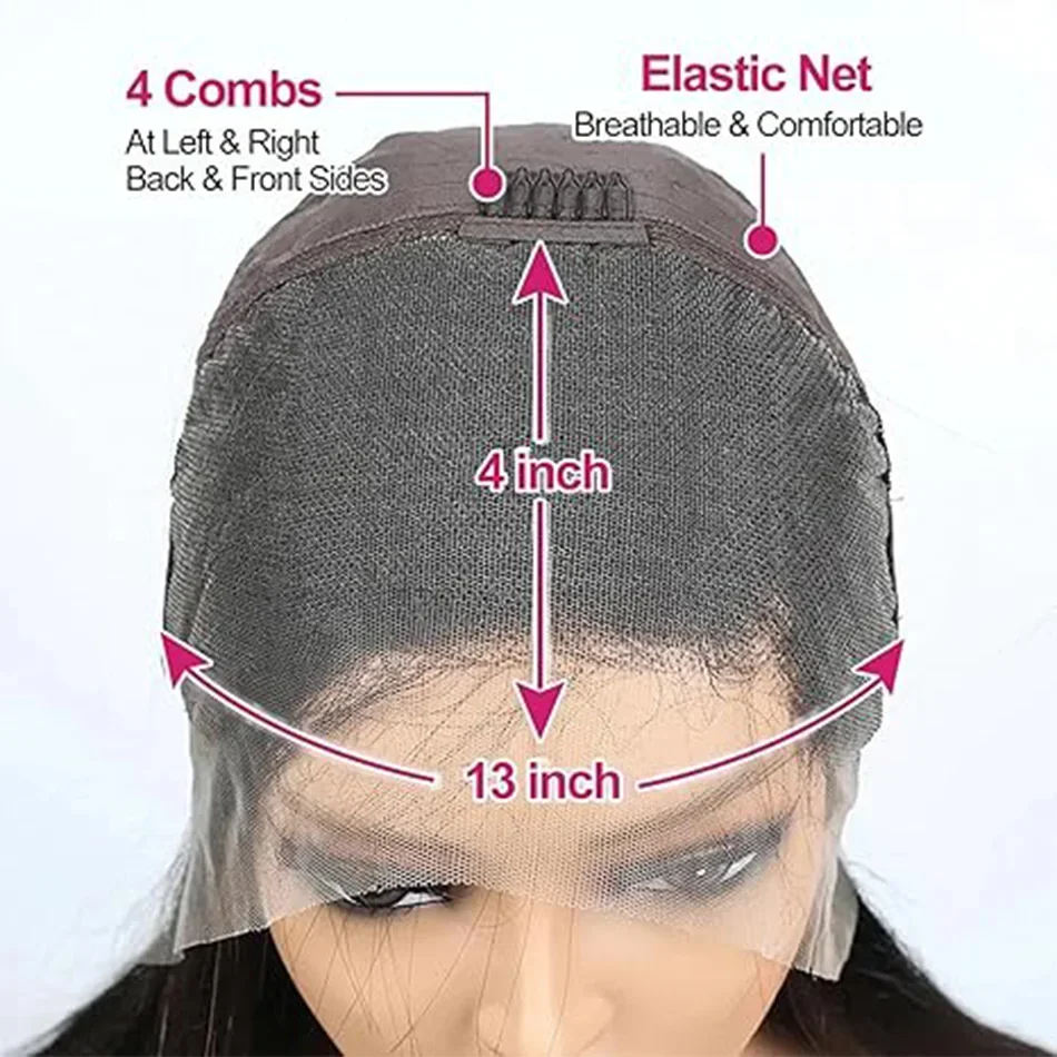 Short Bob Human Hair Wig With Lace Front Highlight Body Wave Style_voghion.com