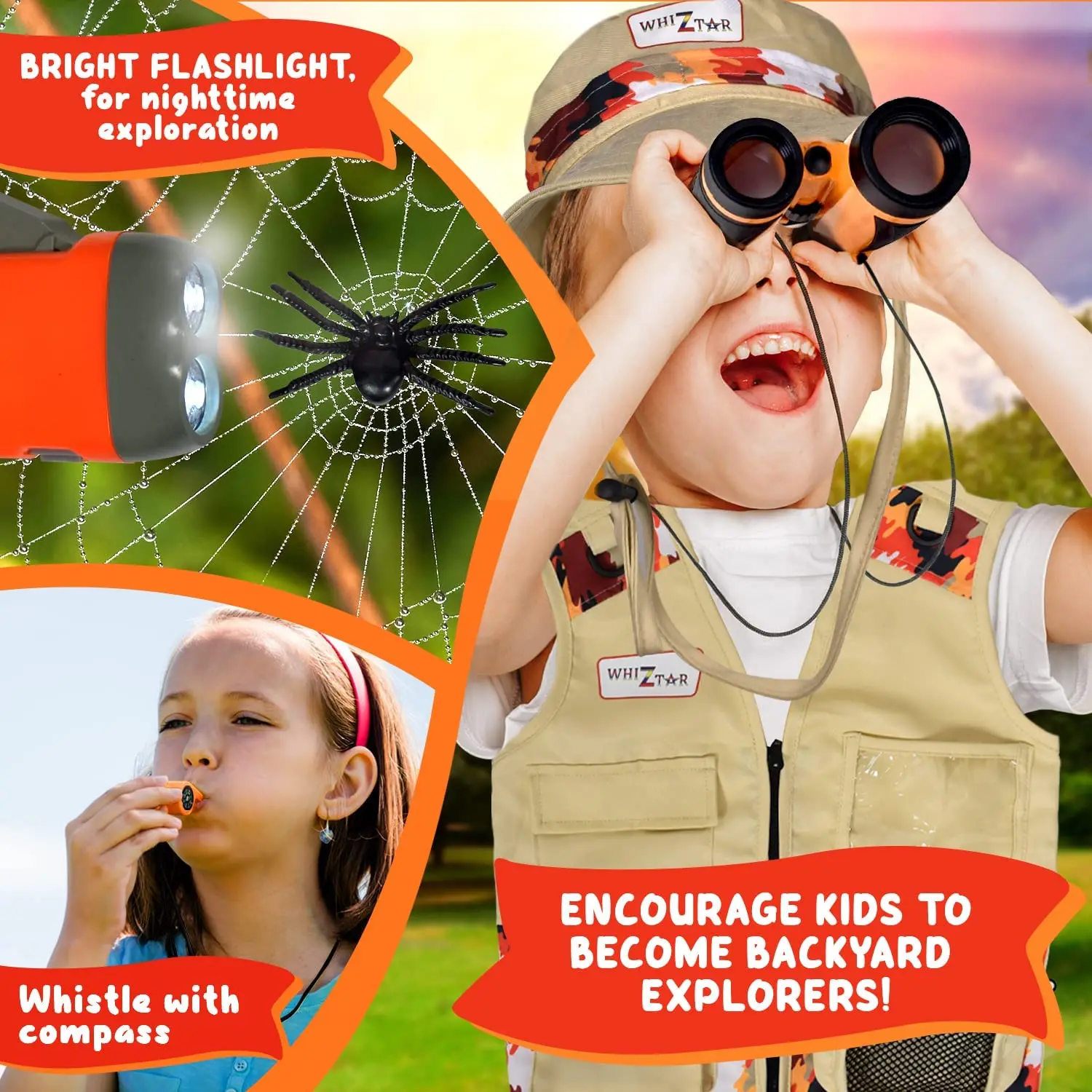 Kids Outdoor Adventure Explorer Set Camping And Backyard Safari Kit