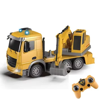 Factory Price Hot Sale 2.4G HZ 1/24scale Alloy RC Bulldozer Engineering Vehicle Bulldozer Model Toy RC Excavator Car For Kids