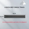 UNA PISTA SENCILLA GRIS DE 60 CM