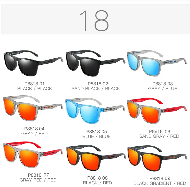 PARANOID Square Polarized Sports Sunglasses