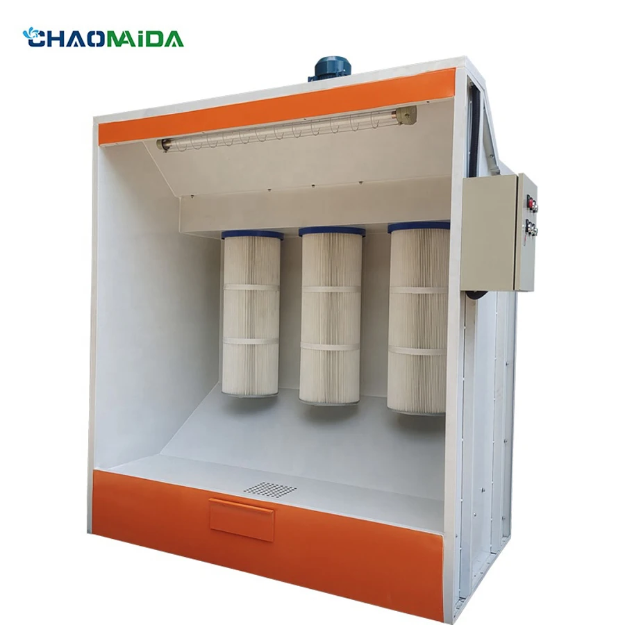 CE Approved Manual Powder Coating Spray Paint Booth
