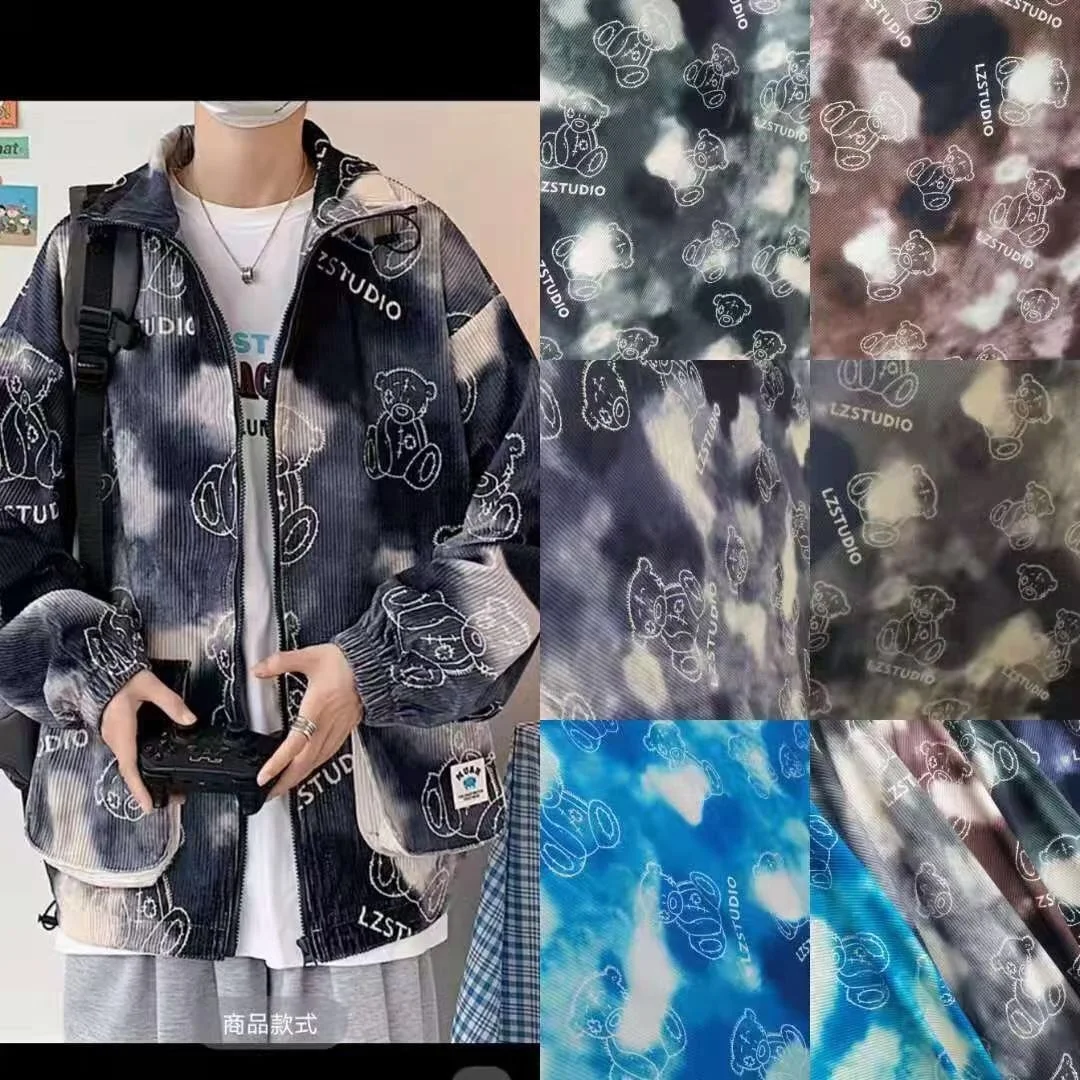 Изготовленный На Заказ основовязаный Вельвет 3D для одежды