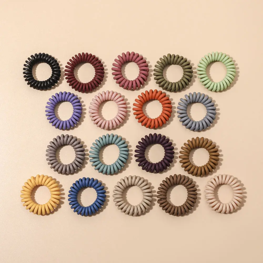 Модный телефонный шнур телефонные резинки эластичная линия провод резинка для волос матовая телефонная