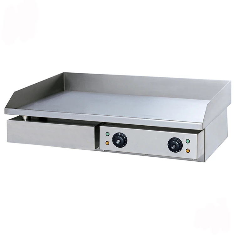 Commercial Countertop Electric Burger Griddle With 10mm Thickness Flat